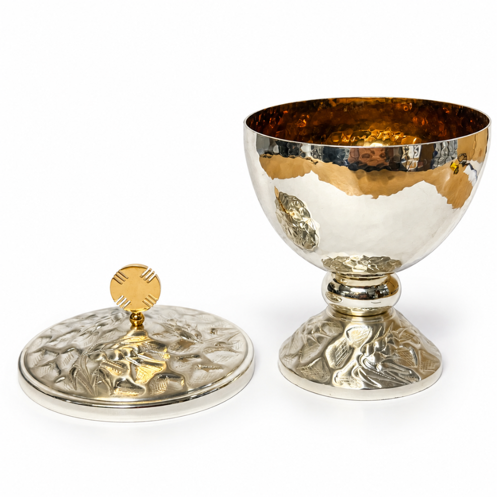 7" High Silver Plate Ciborium