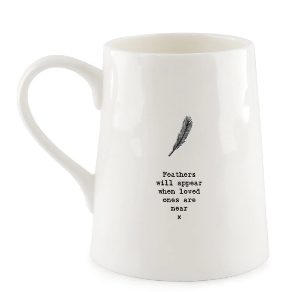 Porcelain Feather Mug