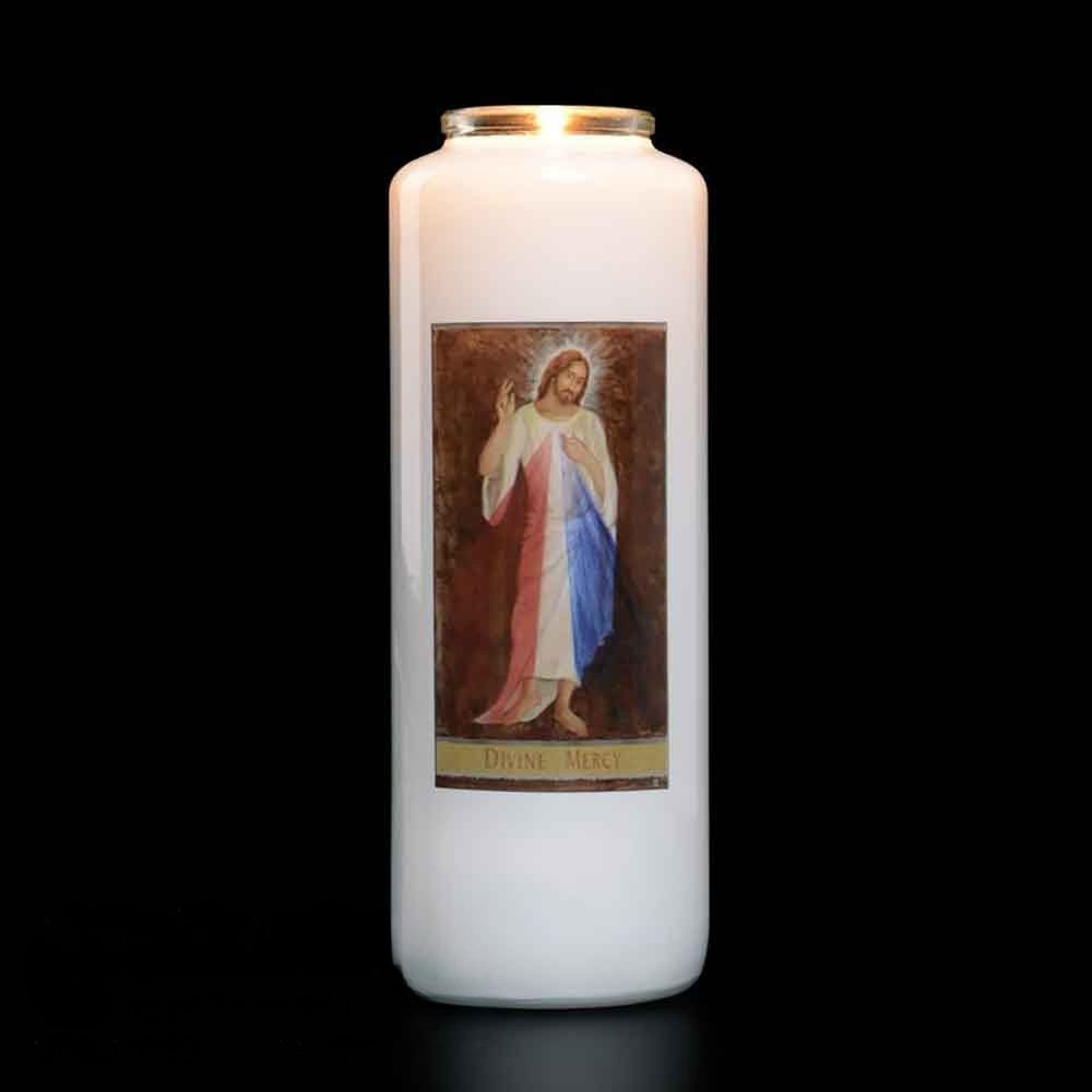 6 Day Divine Mercy Glass Devotional Light