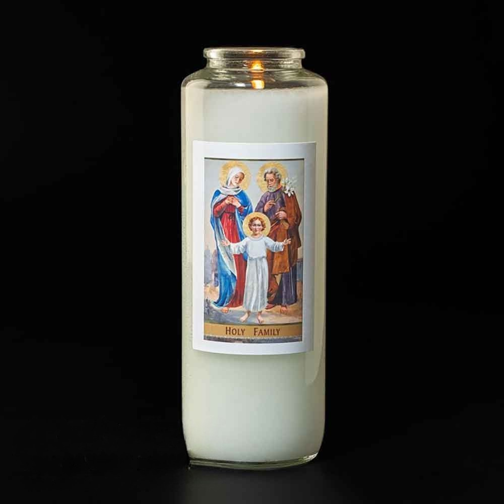 6 Day Holy Family Glass Devotional Light