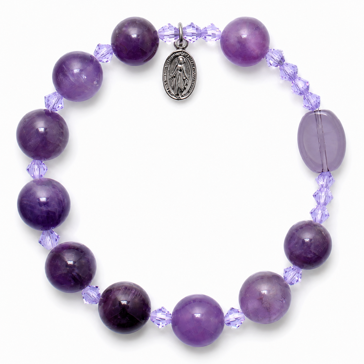 Amethyst Rosary Bracelet