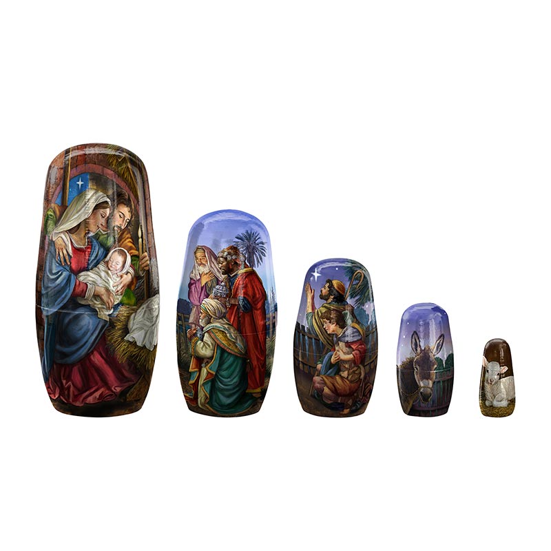 5 Piece Nesting Nativity Set