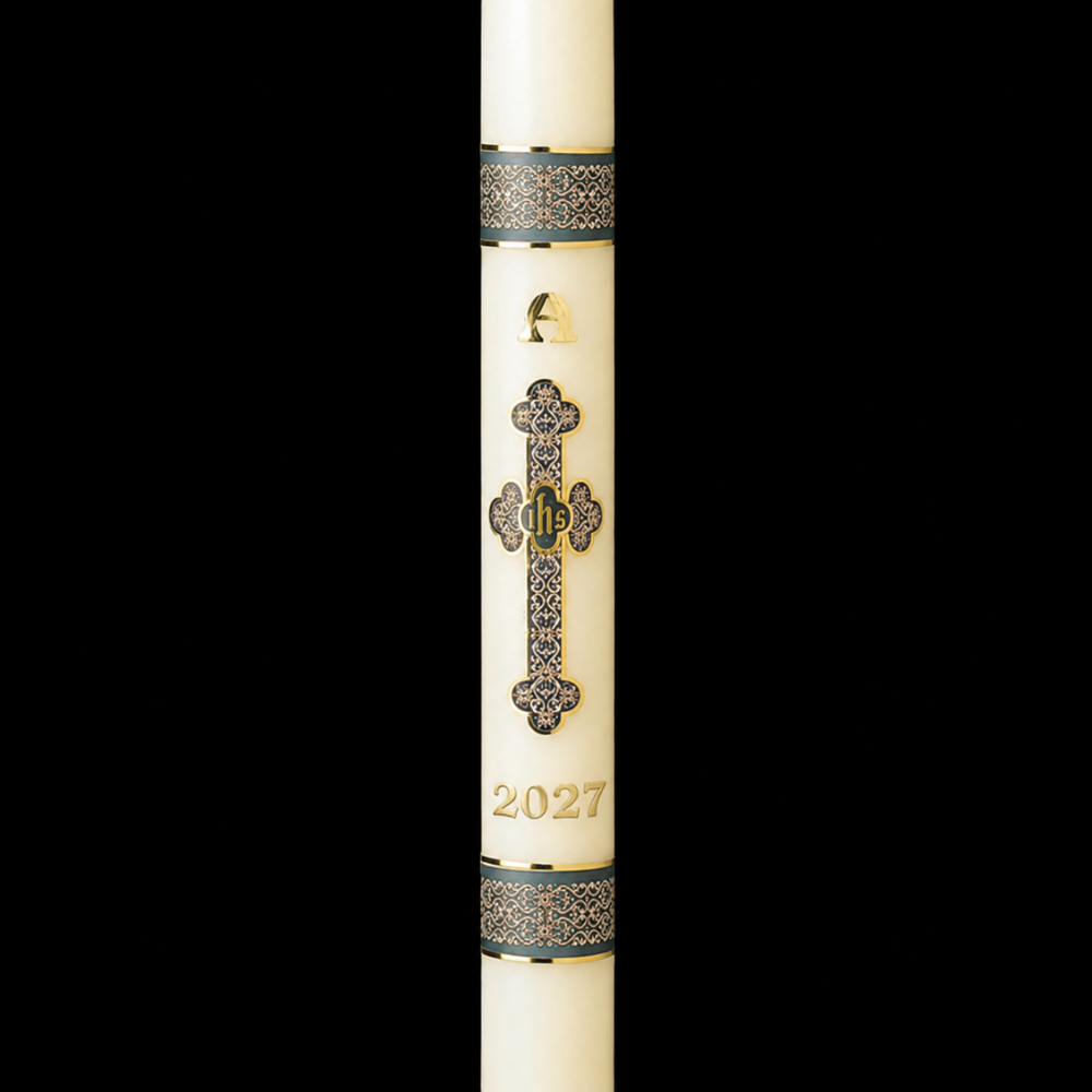 Budded Cross Paschal Candle