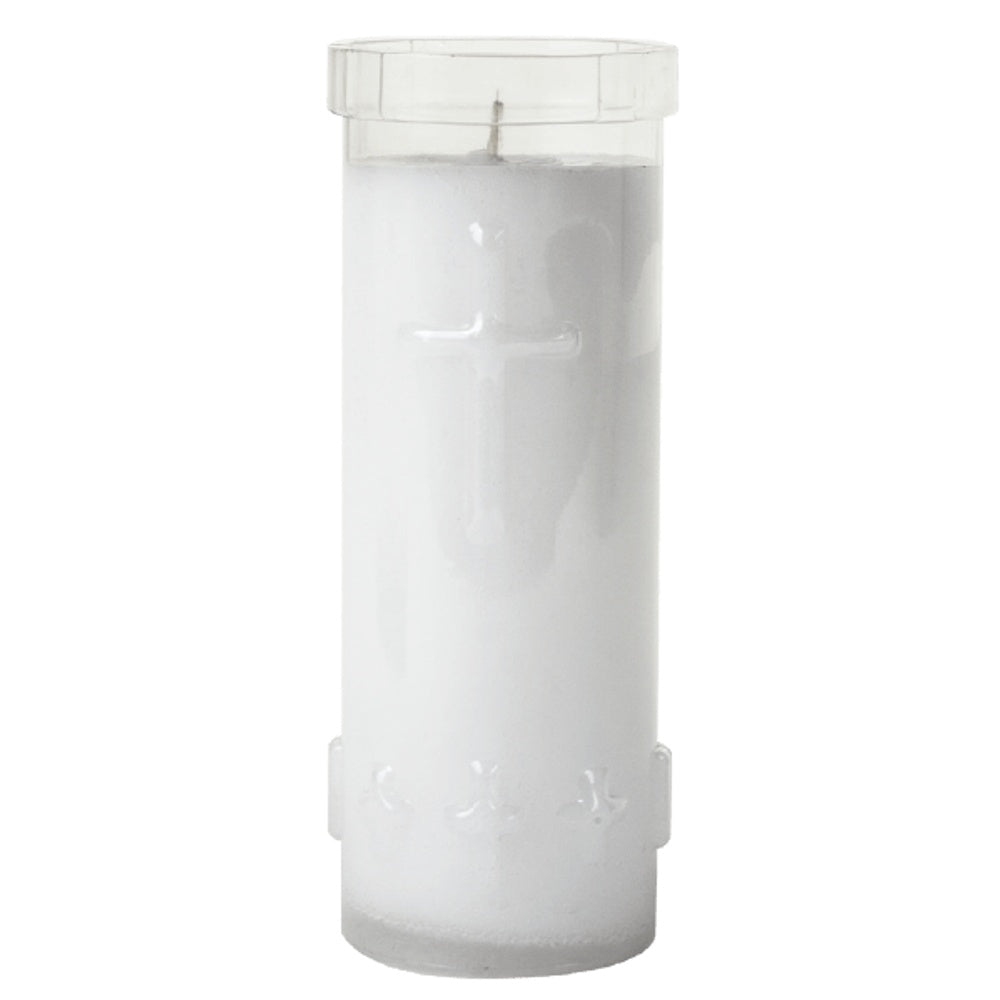 7-Day Candle, Plastic Encased 2 1/2" x 8"H