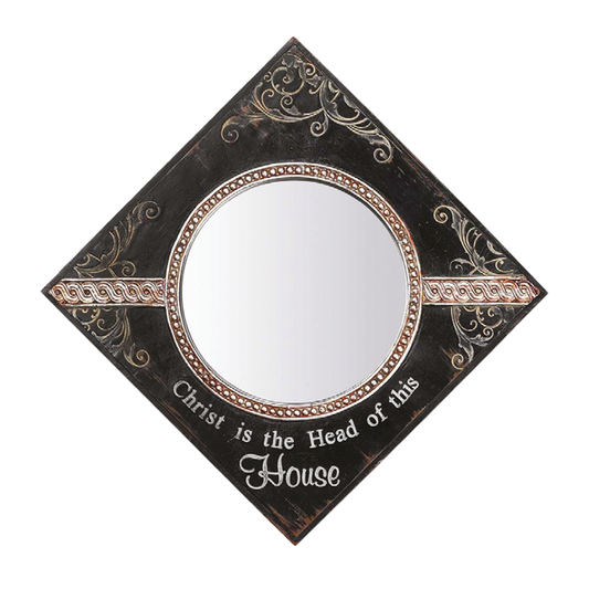 Christ Is The Head Of This House Wall Mirror