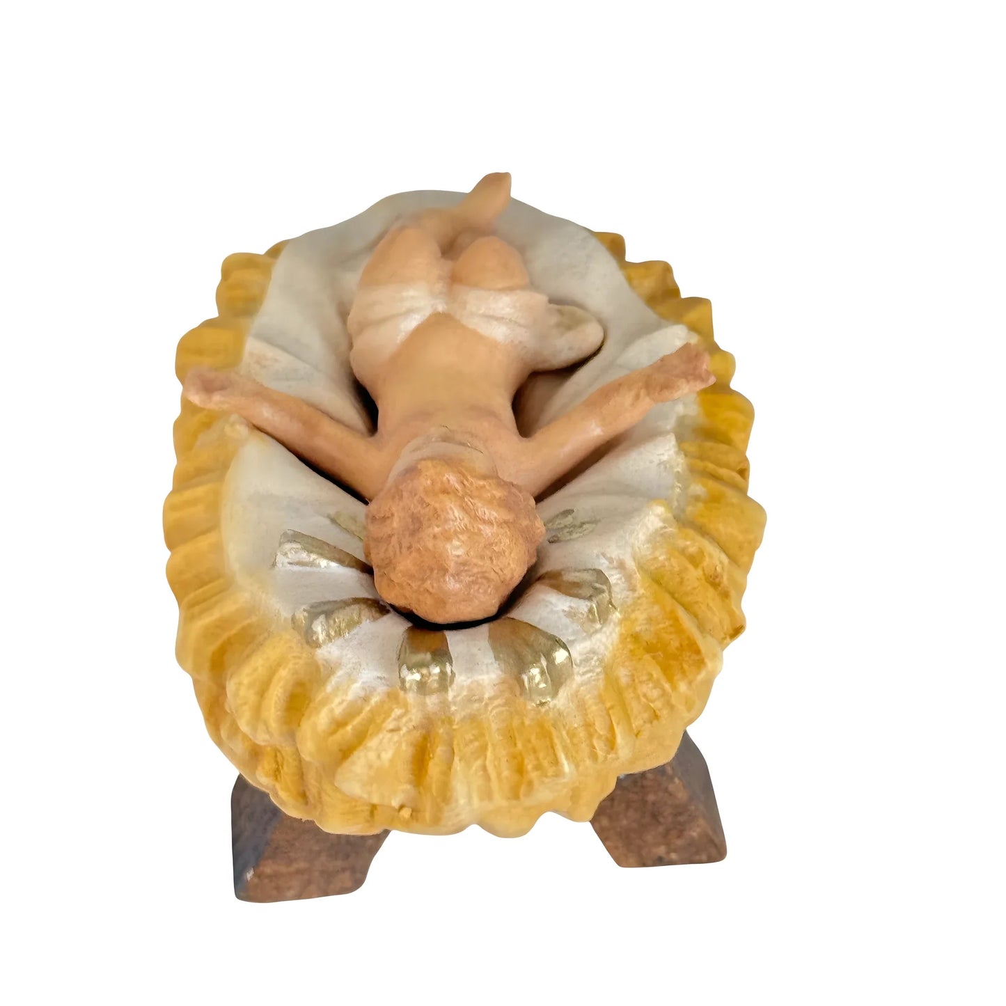 Baby Jesus with Crib - Maple Wood