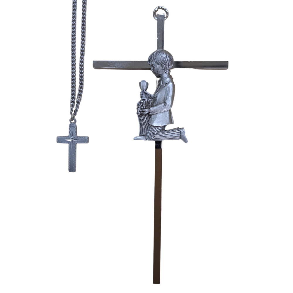 First Communion Cross and Necklace