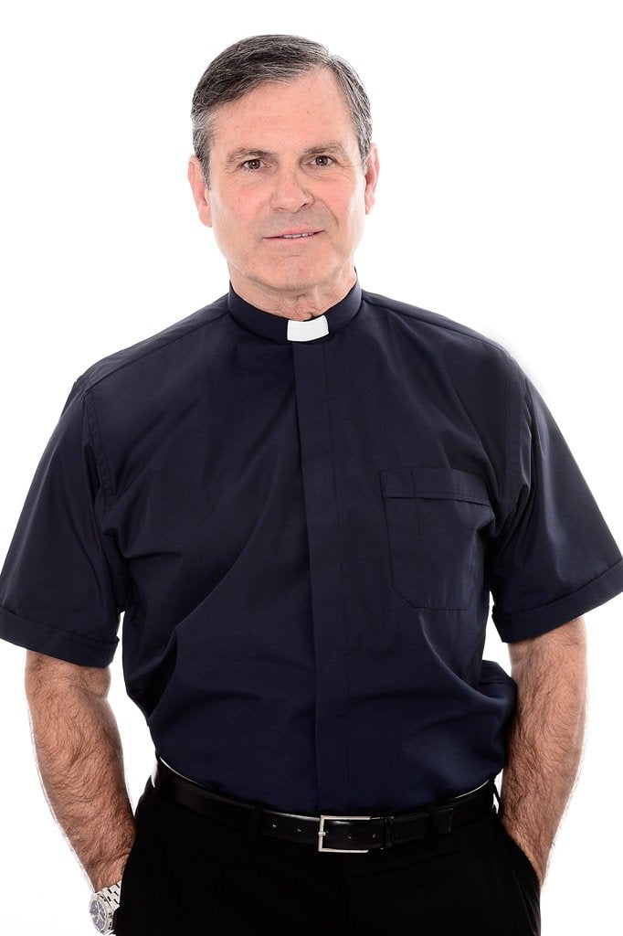1 Inch Tunnel Collar Clerical Shirt - Short Sleeve