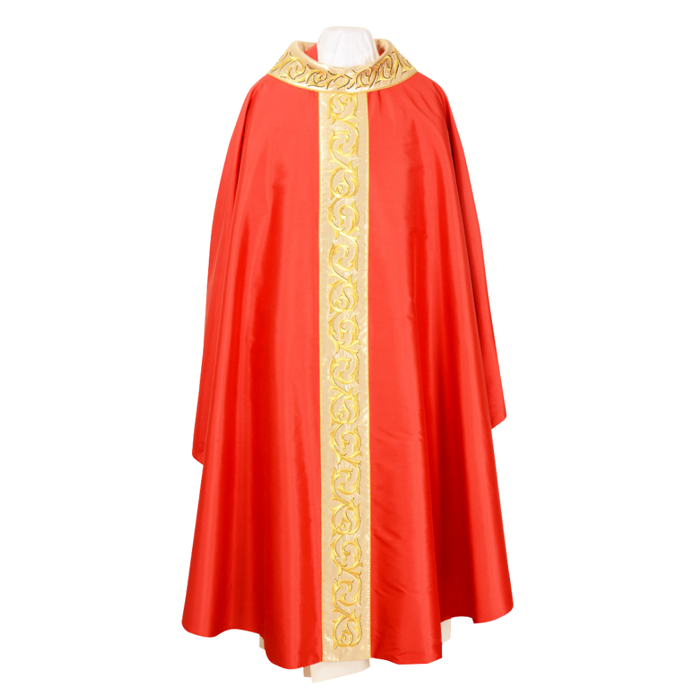 Pure Silk Baroque with Embroidered Chasuble