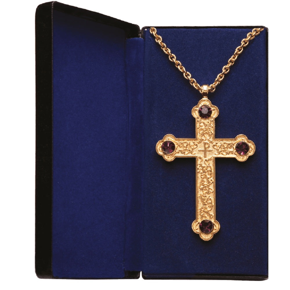 Pectoral Cross w/ Amethyst