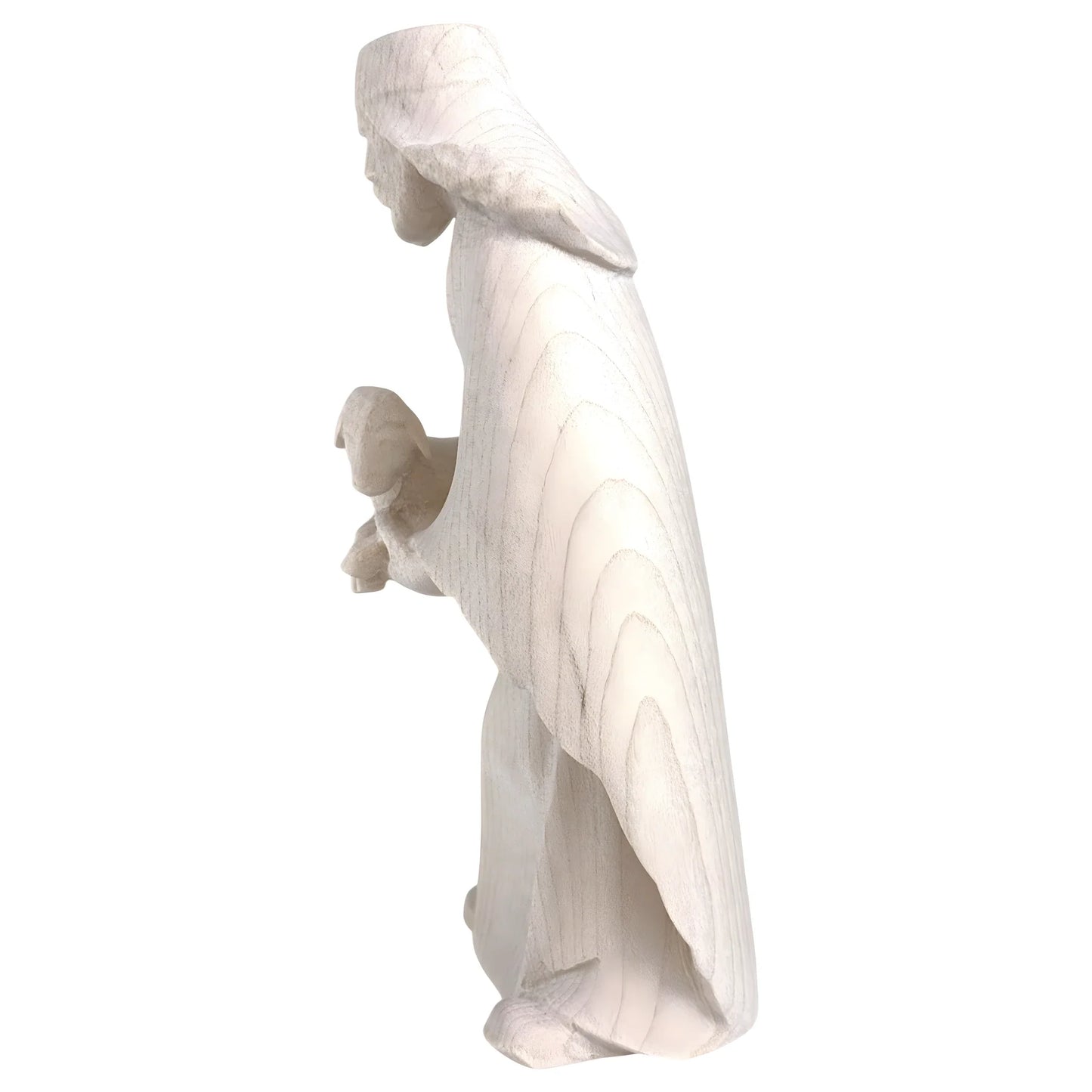 Shepherd with Lamb in Maple Wood