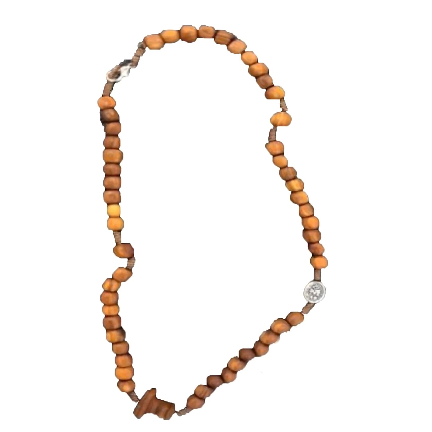 Rosary in wood olive 14 inches