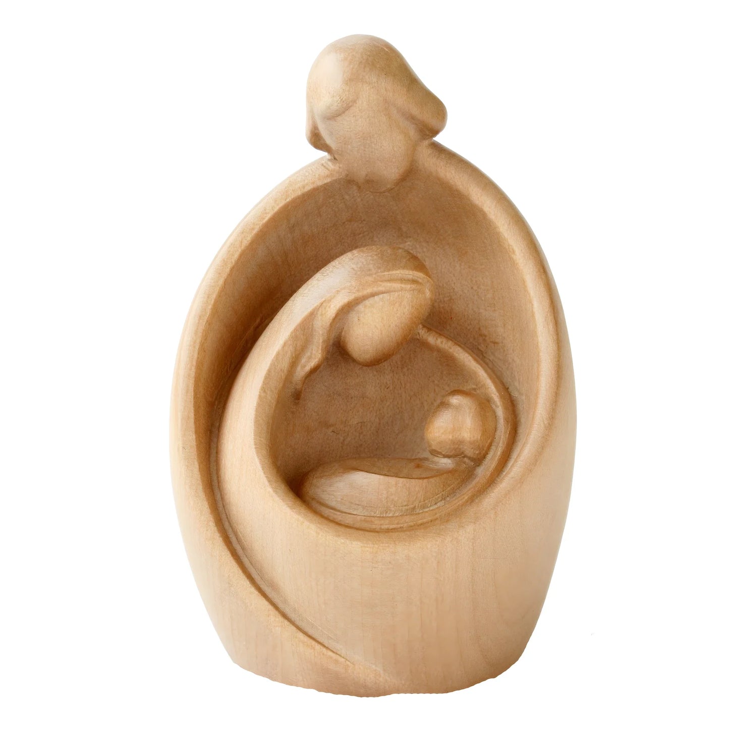 Modern Style Nativity Scene in wood