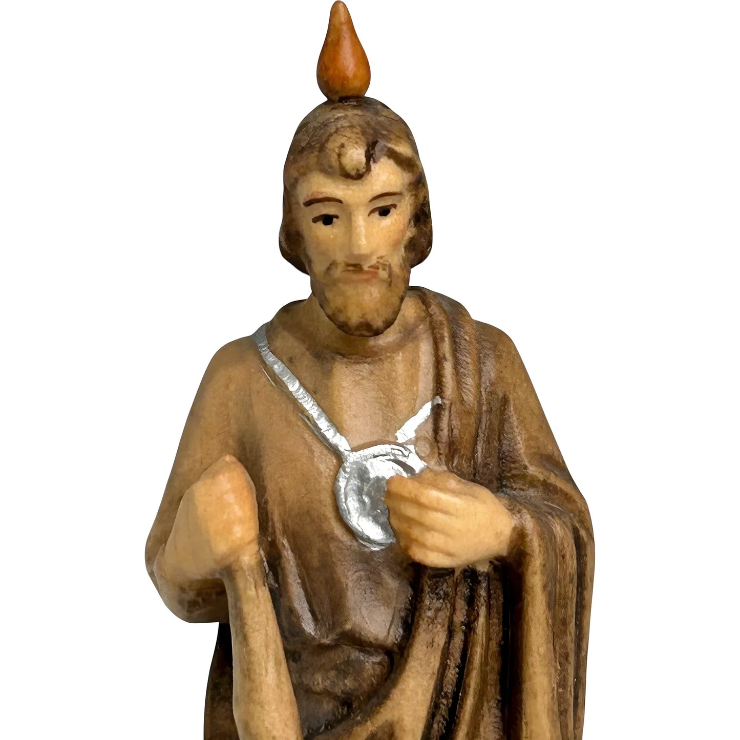 Statue of Saint Jude Thaddeus Carved in Val Gardena Wood