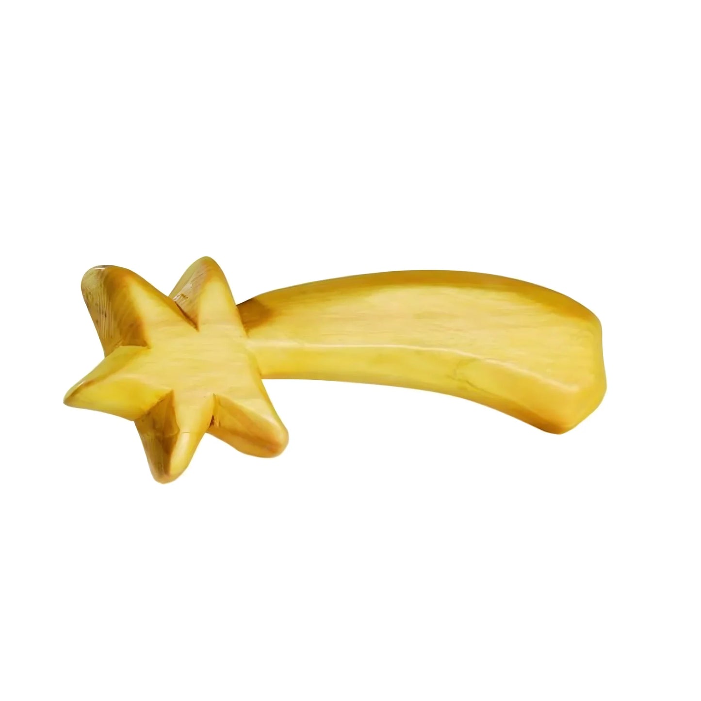 Wooden Maple Comet Star for Nativity Scene, 10 cm