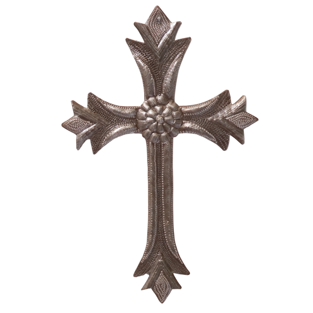 Metal Hammered Cross - C