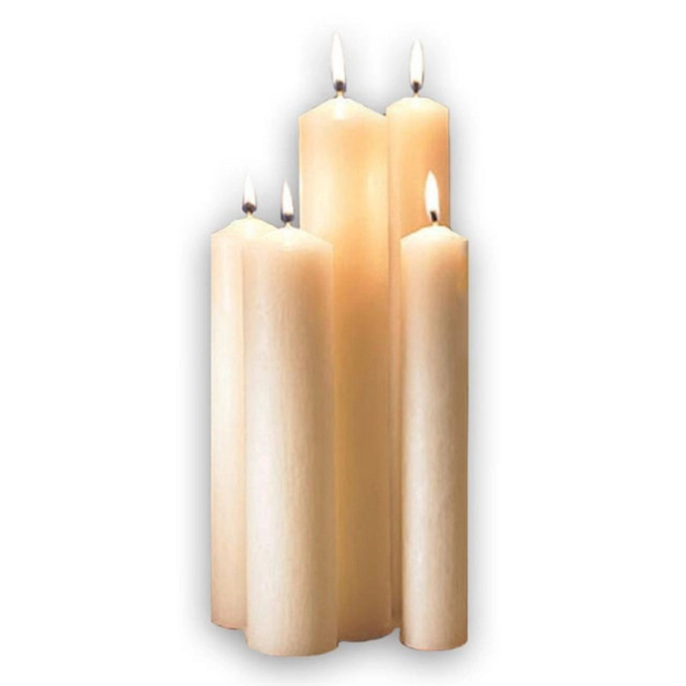 51% Beeswax Altar Candles - 7/8" x 12"