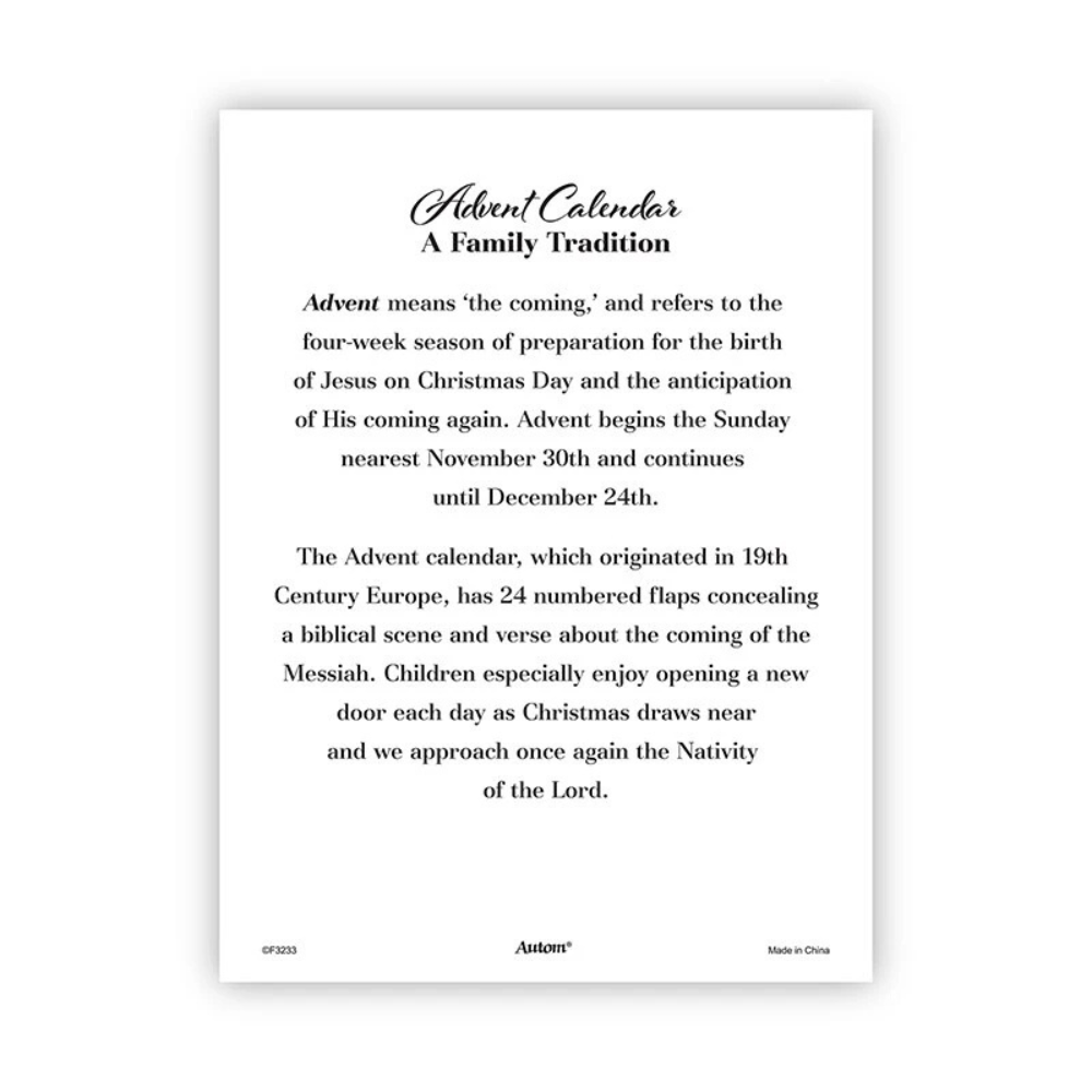 Our Lady of Advent Advent Calendar