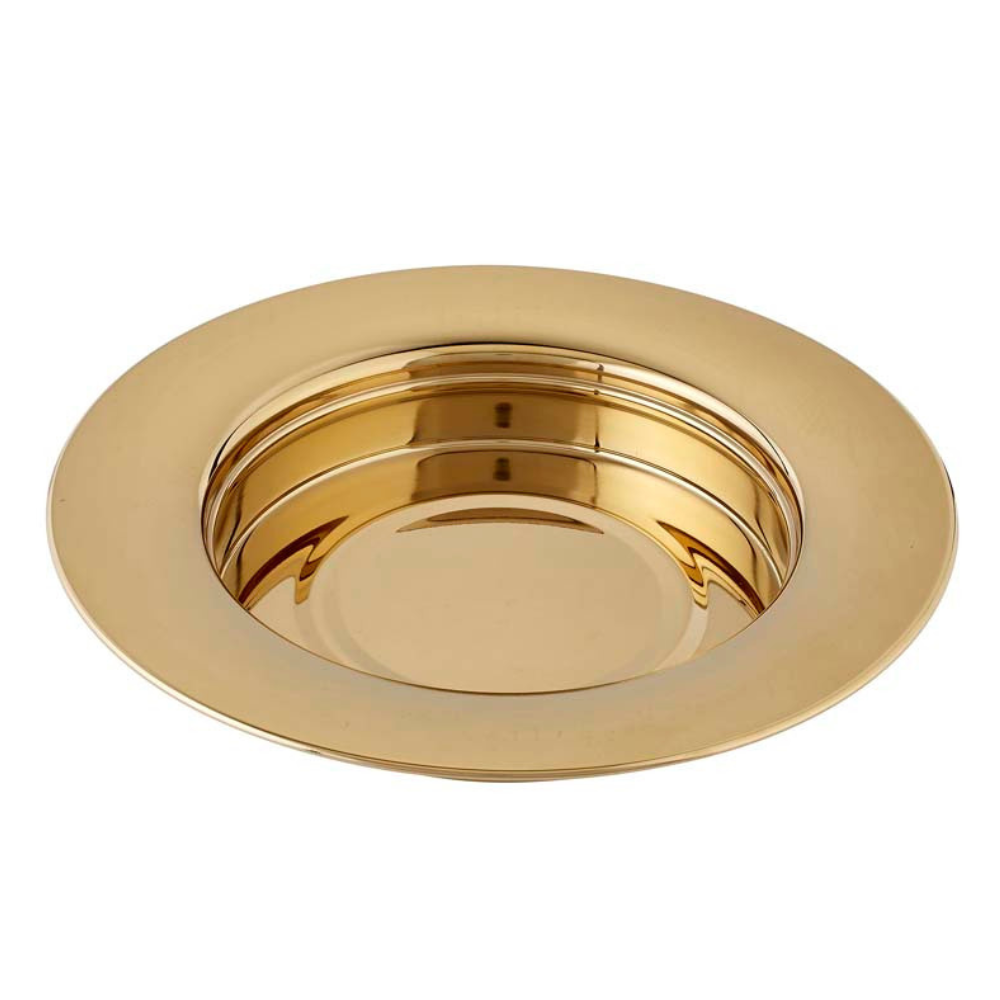 Brass Finish Stacking Bread Plate