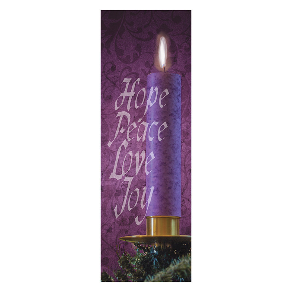 Hope, Peace, Love, Joy Banner