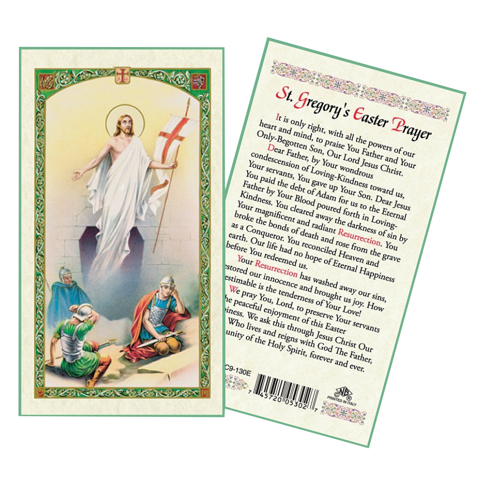 St Gregory's Patron Saint Prayer Card
