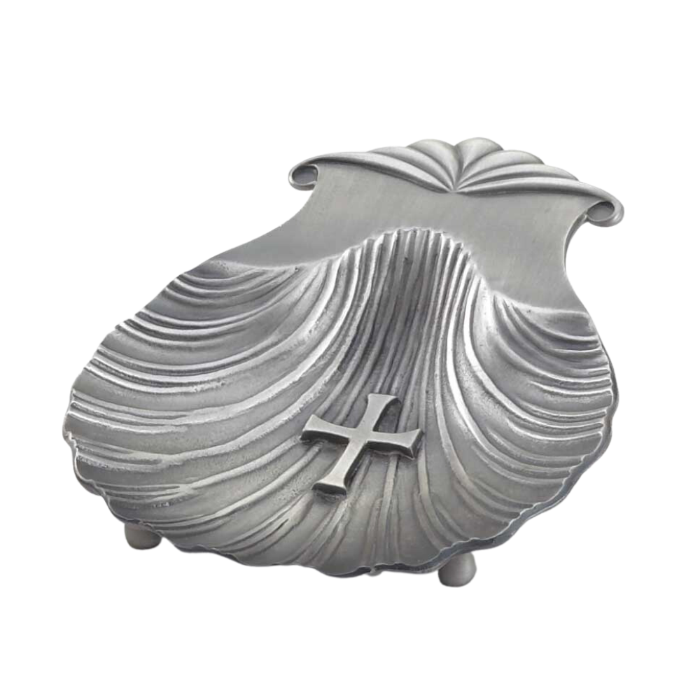 5 1/4" Pewter Baptismal Shell