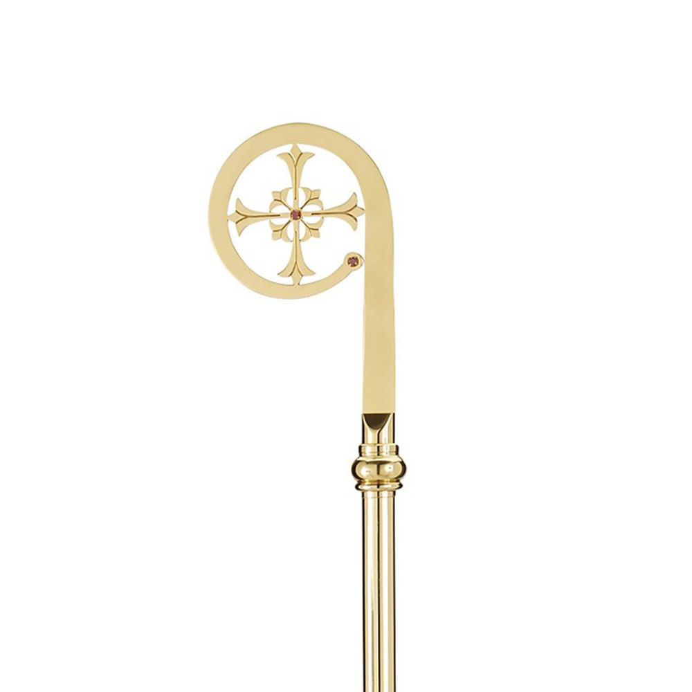 Jewelled Cross Crozier with Case