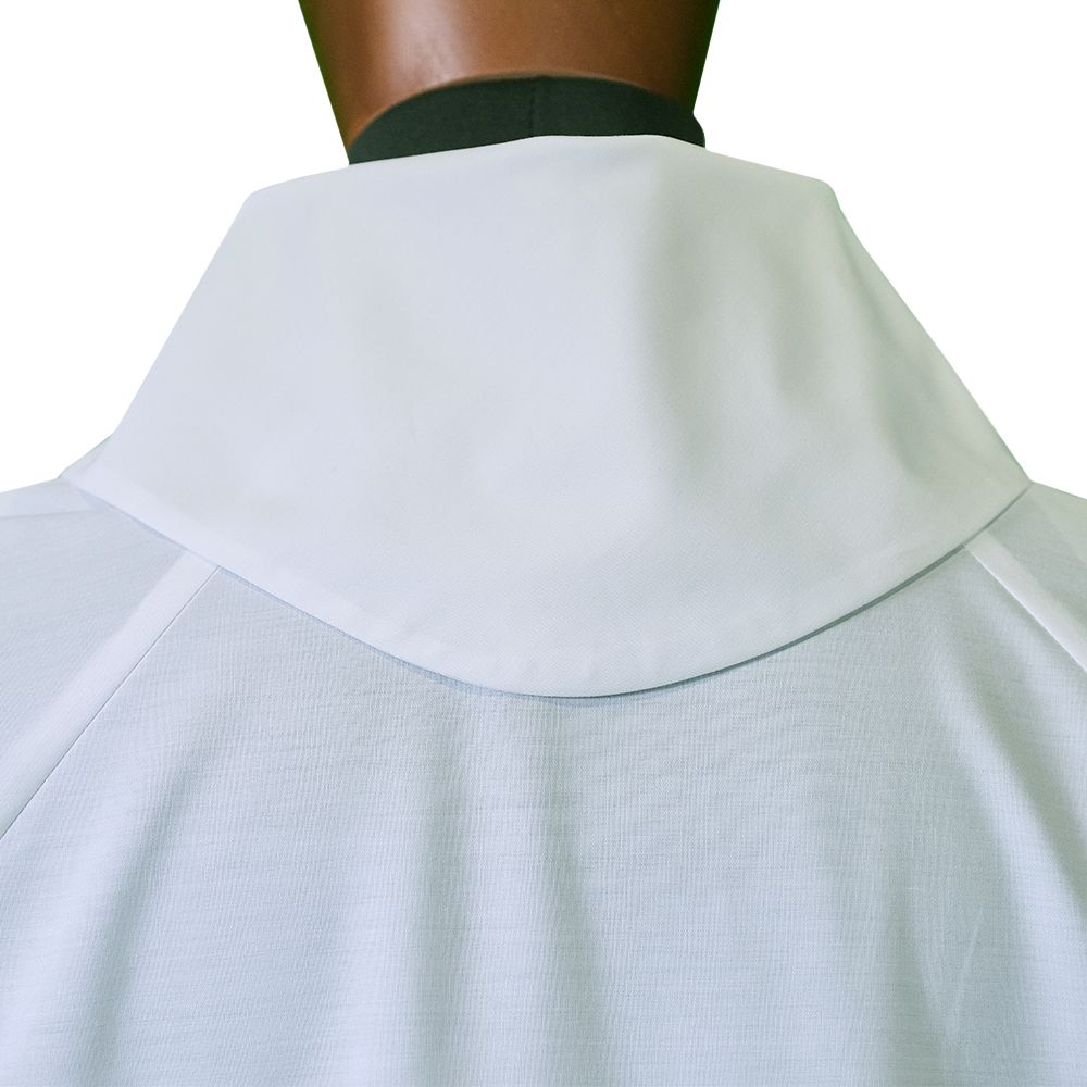 Flared Cut Raglan Alb with Front Zip