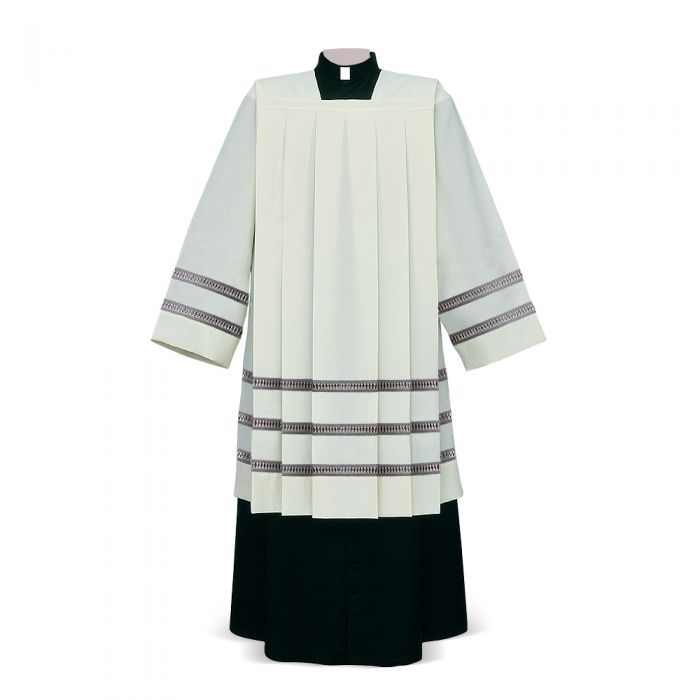 Gigliuccio Ivory Cotta with Triple Embroidered Bands