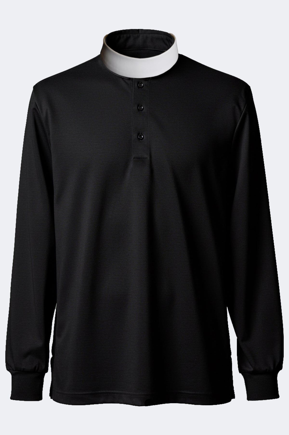 Dual Collar Clerical Polo Shirt – Long Sleeve