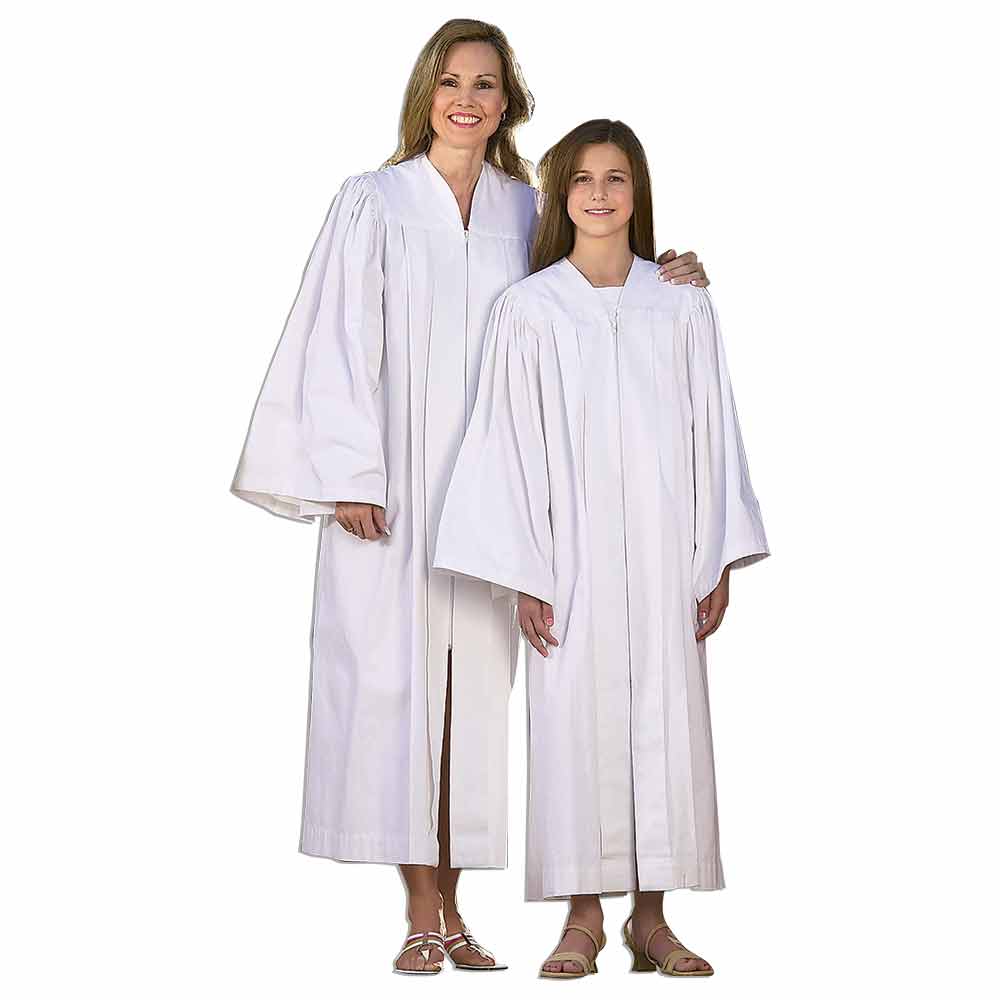 white baptism dress womens Adult Baptismal Gowns – F.A. Dumont Church Supplies
