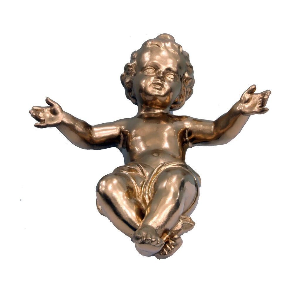 Infant Jesus in Polychrome Fiberglass | Handcrafted Val Gardena Statue