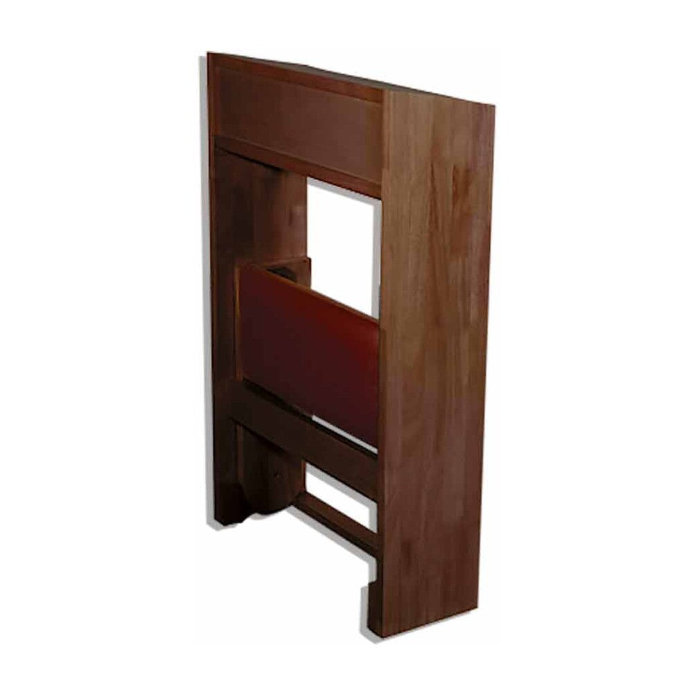Folding Padded Kneeler Walnut Stain