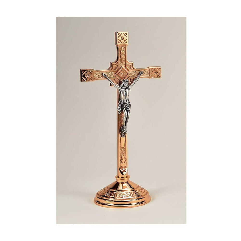 17” High Cast Textured Bronze with Jesus