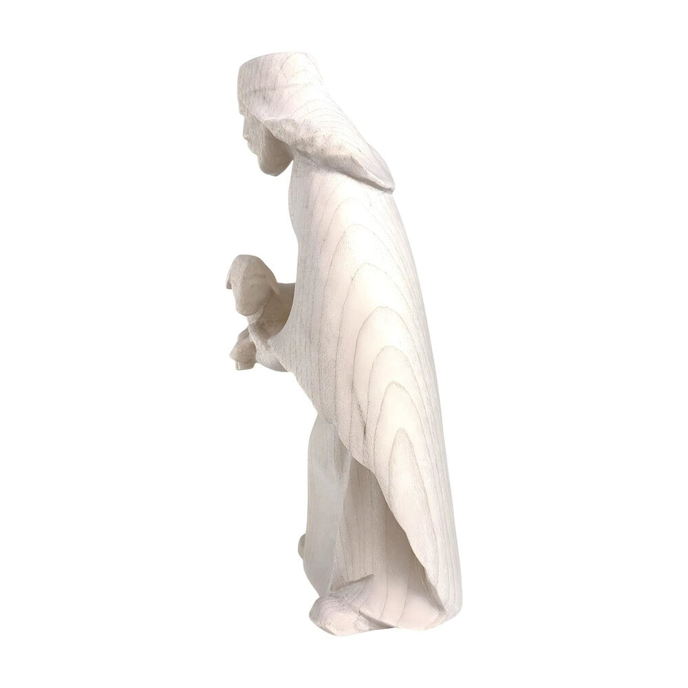 Shepherd with Lamb in Maple Wood
