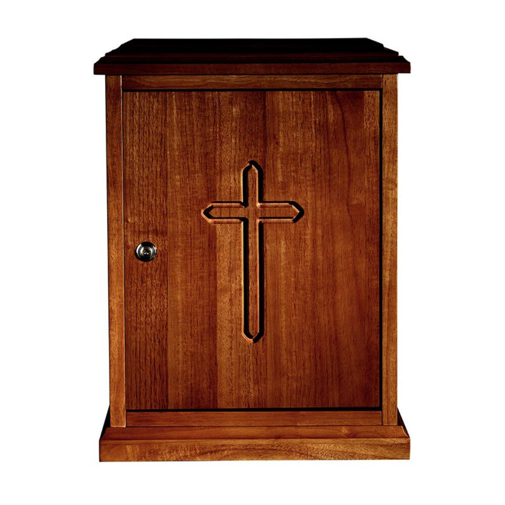 Plain Cross Word Tabernacle Walnut
