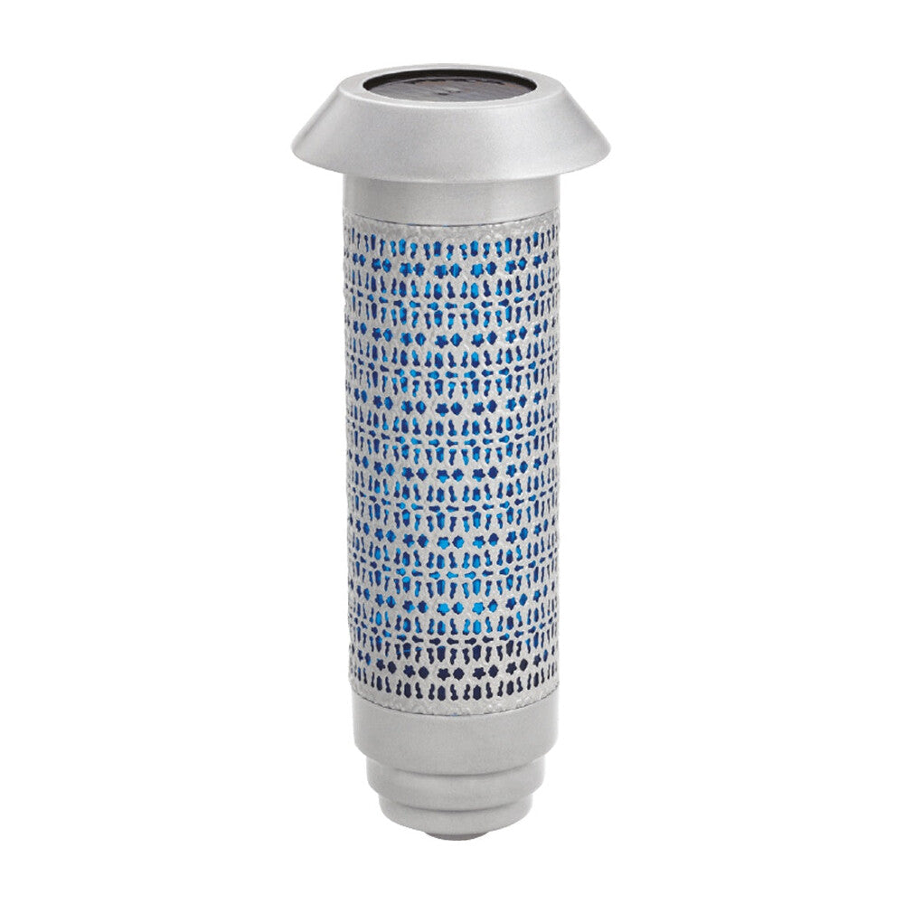 Solar - Silver w/ BLUE - WITH Filigree W/ Stake
