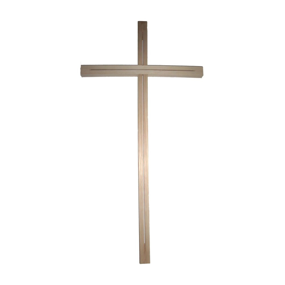 Modern Stylized Wooden Cross | Sacred Handmade Sculpture Val Gardena