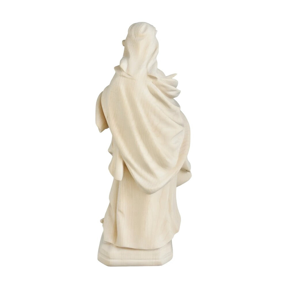 Saint Dorothy, Hand-Painted Wooden Statue, Val Gardena Craftsmanship
