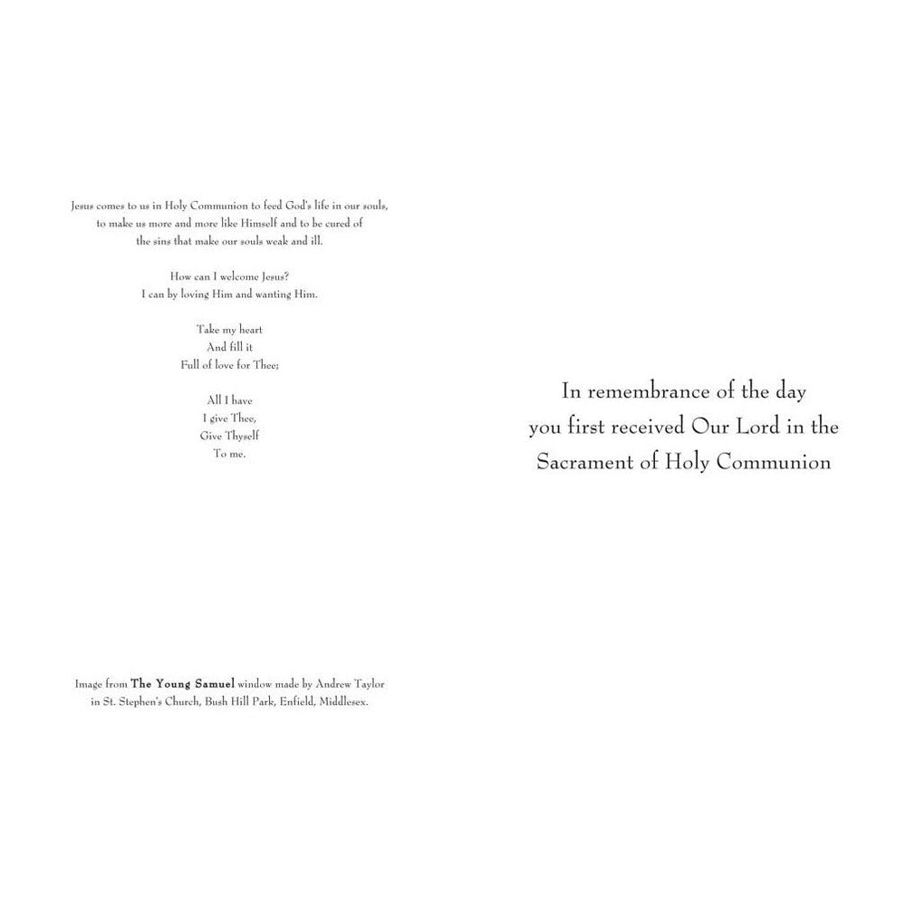 5 7/8” High First Holy Communion Card, DVFCG