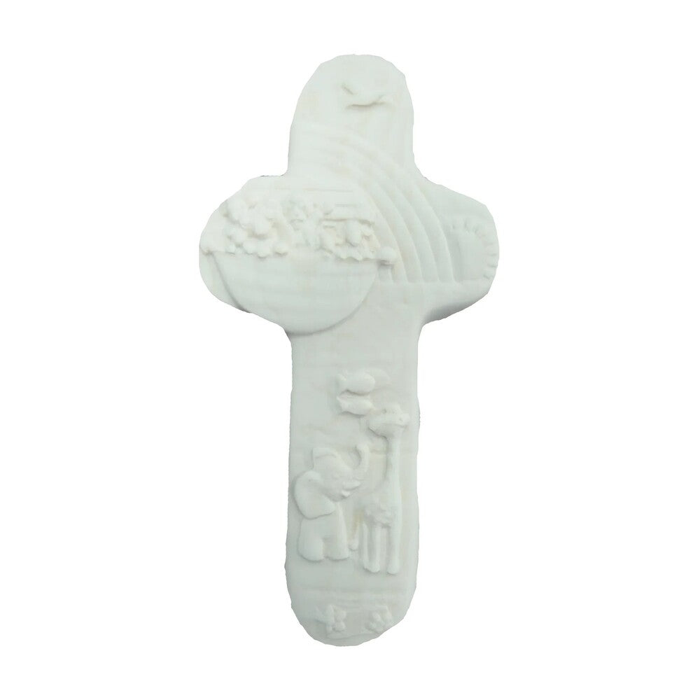 Decorative Noah's Ark Cross Carved in Maple Wood