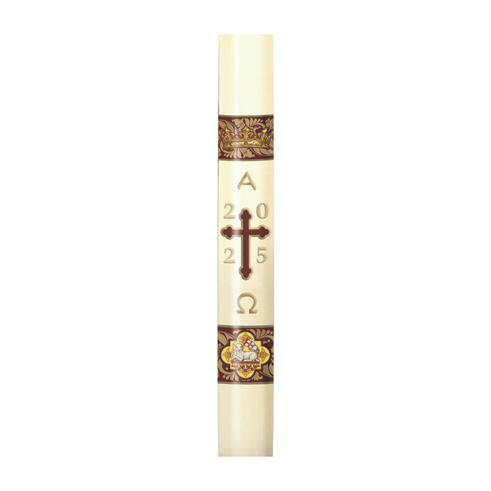 51% Beeswax Agnus Dei Paschal Candle
