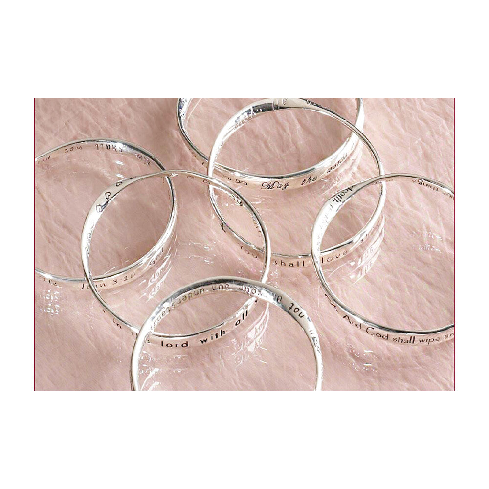 Silver Plated Twisted Bangles