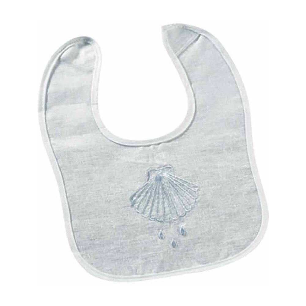 10" High Shell Baptismal Bib