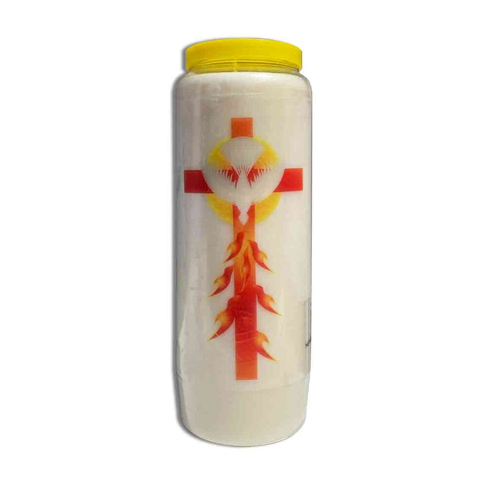 Pentecost Cross Design, 9 Day Sanctuary Light