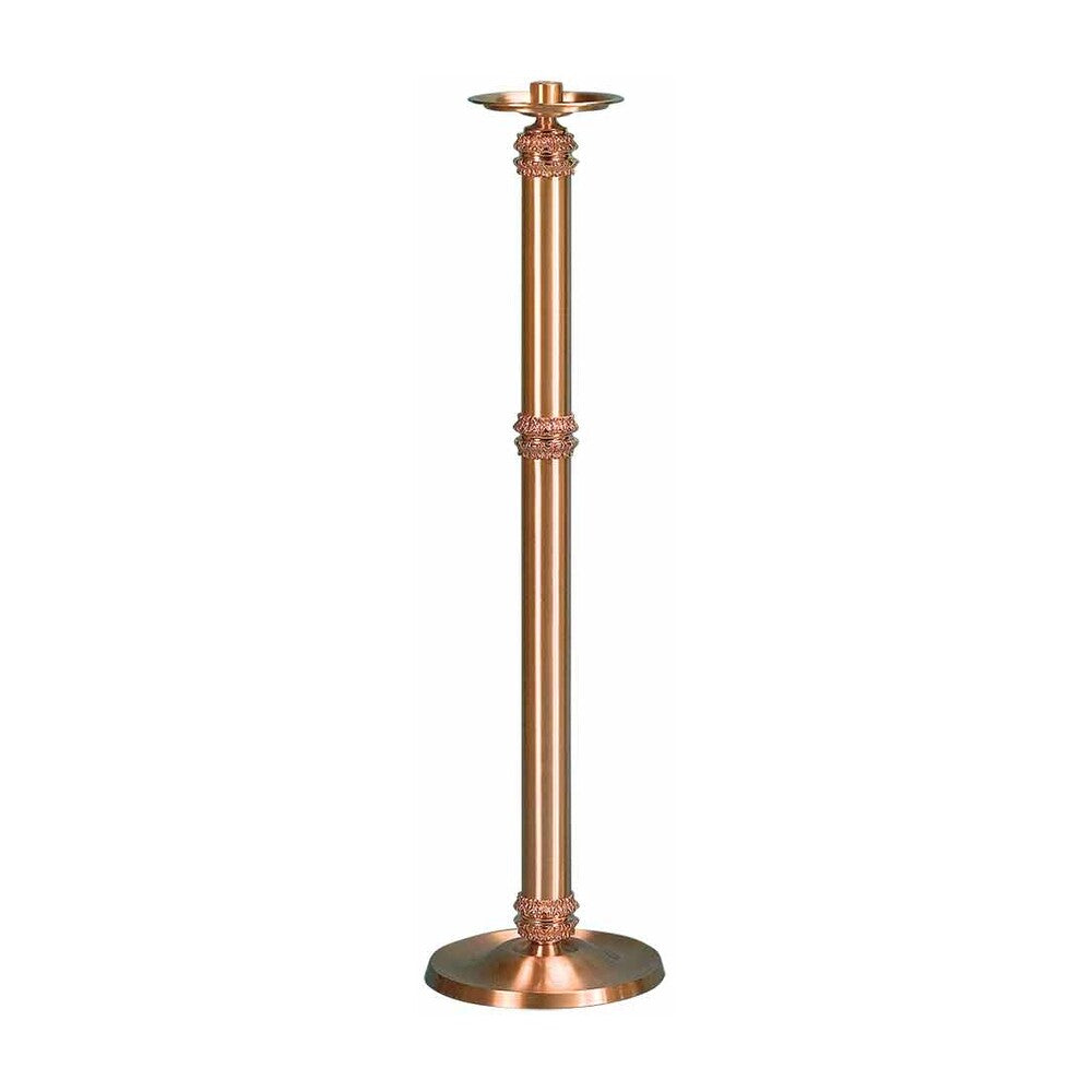 44" Bronze Paschal Candlestick With Round Base
