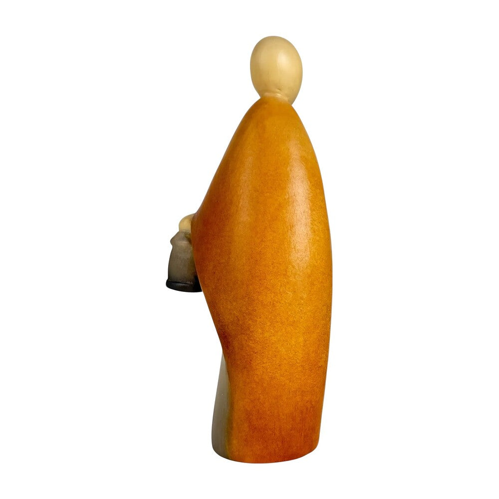 Saint Joseph Sculpture with Lantern - Maple Wood