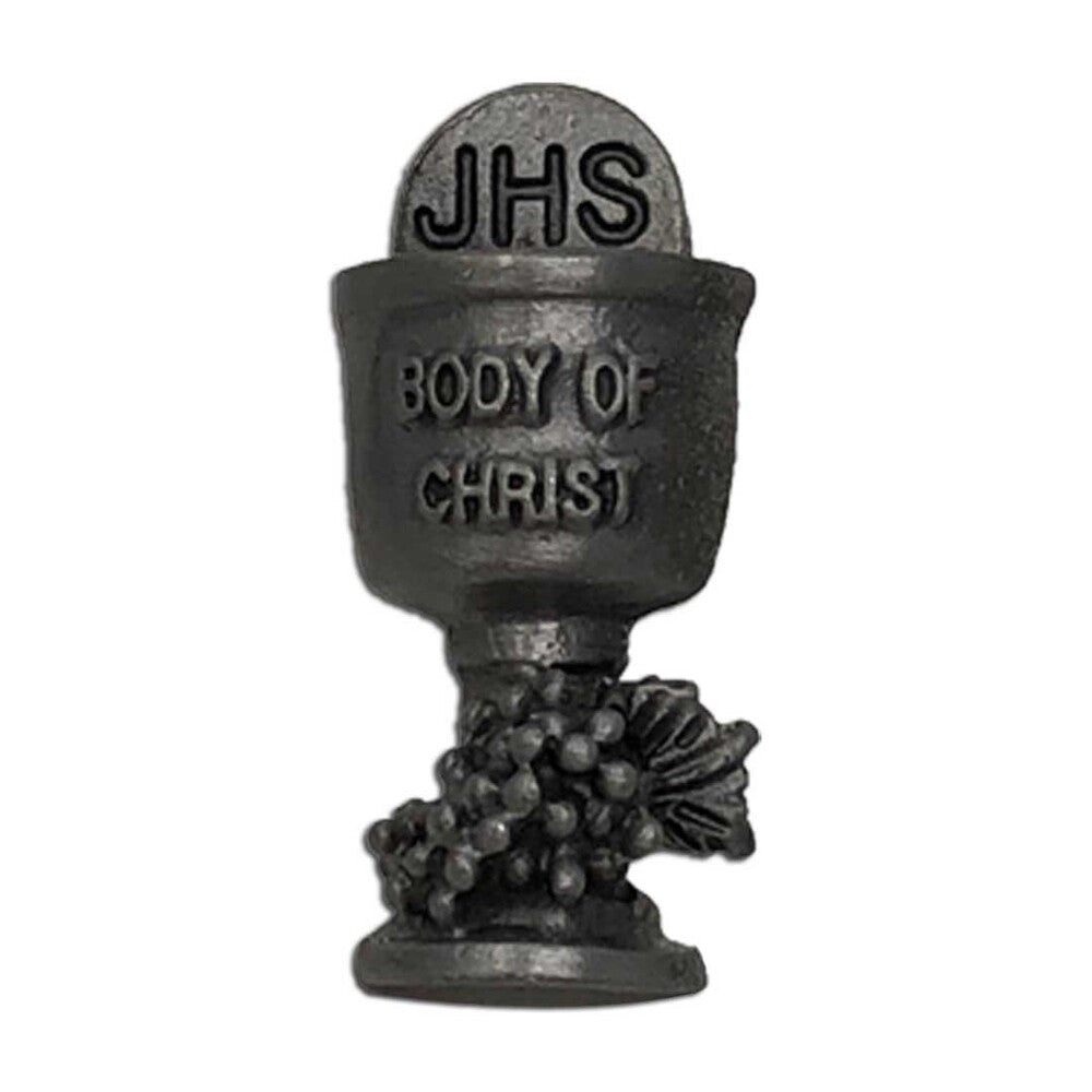Body of Christ Silver Chalice Lapel Pin