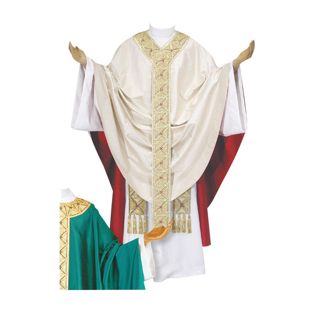 Pure Silk Chasuble Gold
