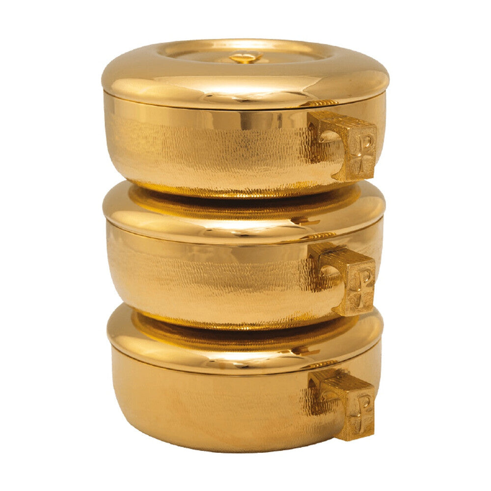3pc. Stacking Ciboria Set-Textured